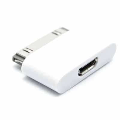 Други Джаджи Адаптер Micro USB към Apple iPhone 4 / Apple iPhone 4s бял